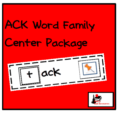 Free ack word family making word center from Raki's Rad Resources. Free ack word family making word center from Raki's Rad Resources.
